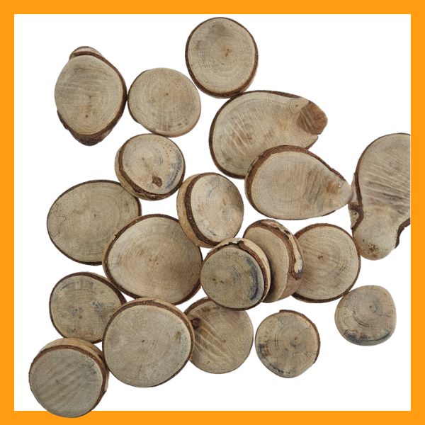 Natural Birch Discs 100gm bag